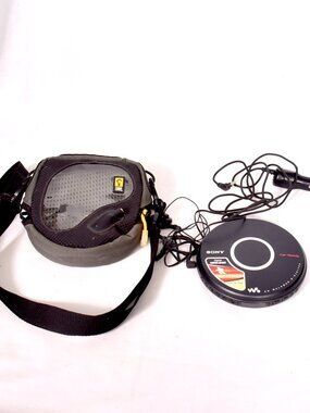 Sony Walkman CD Player D-EJ017CK Portable Car Ready Black W/ Carry Case